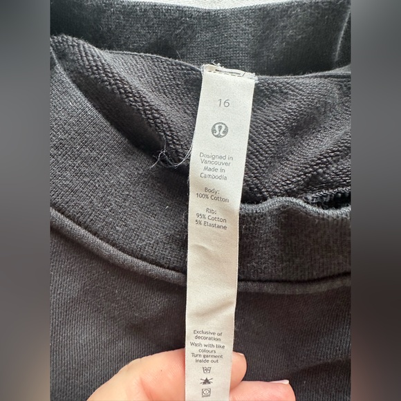 Lululemon Perfectly Oversized Crew-Logo Size 16 - Picture 5 of 5
